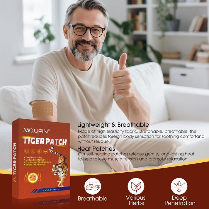 Tiger Patch Pain Drainage & Slimming Foot Patches (1 BOX = 20 PATCHES-BUY 1 GET 3 FREE)