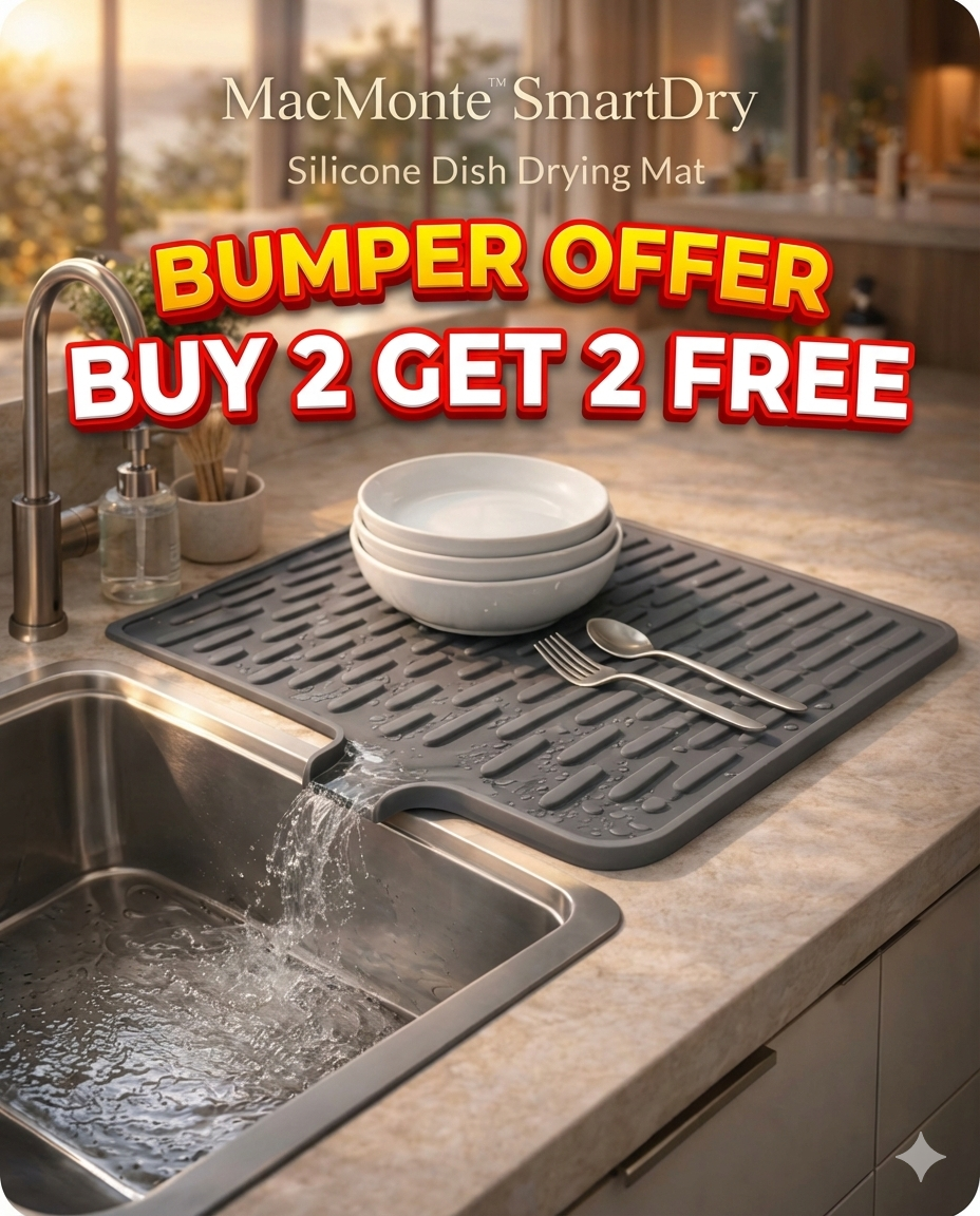Kitchen Counter Dish Drying Mat ( BUY 2 GET 2 FREE )