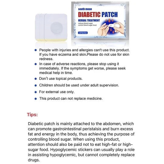 SouthMoon™ - Blood Sugar Control Patch - 12 Patches ( BUY 1 GET 1 FREE )